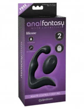 Anal Fantasy Elite Collection Remote Control P-Spot Pro Black Prostate Massager