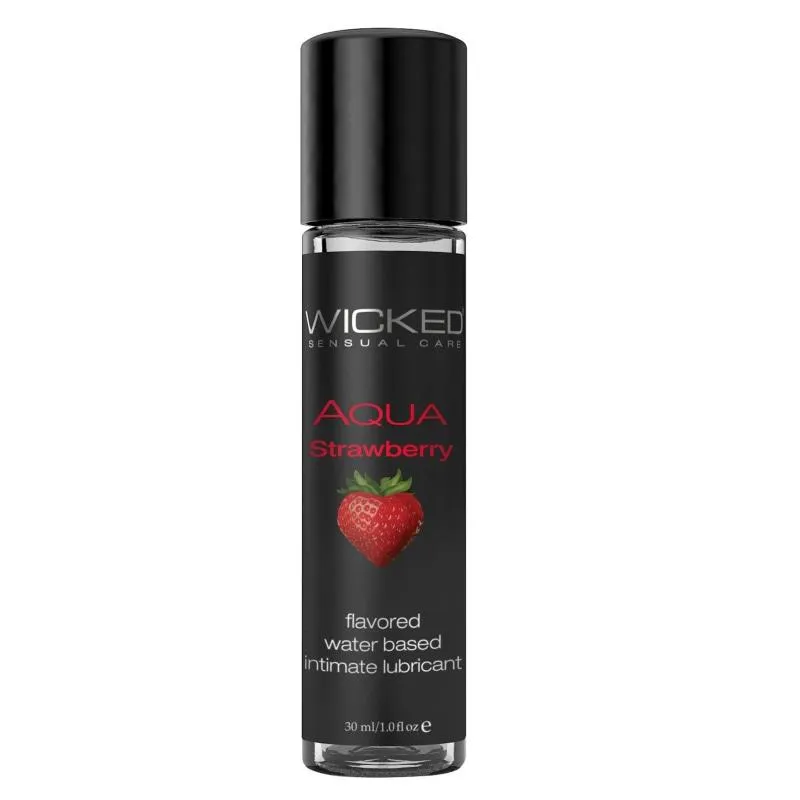 Aqua Strawberry Water-Based Lubricant 1 Oz