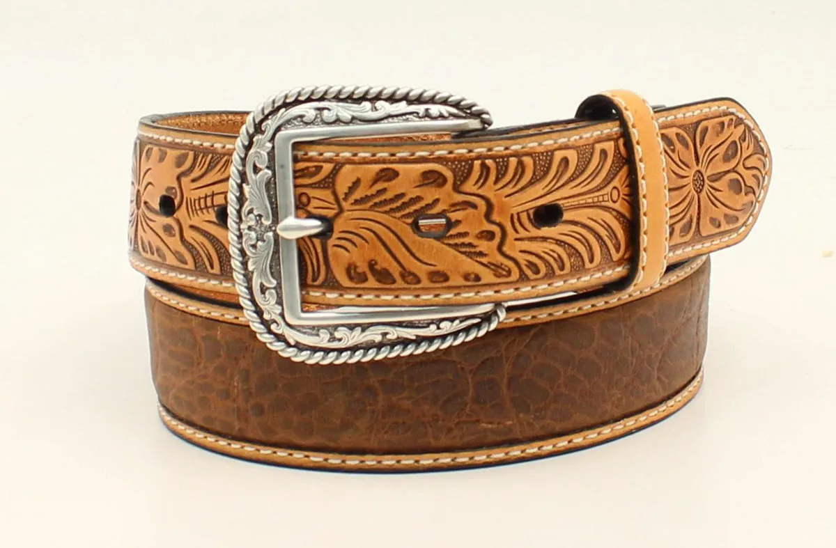 Ariat Croc Print Floral Tabs Men's Belt