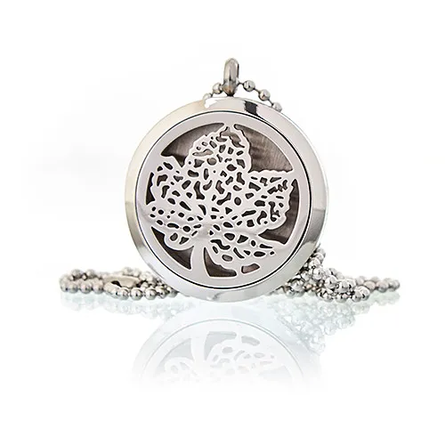 Aromatherapy Diffuser Necklace - Leaf 30mm | Wear Your Favorite Essential Oils Everywhere