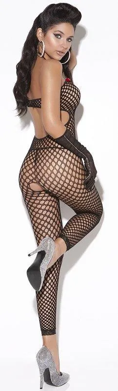 Black Footless Bodystocking - One Size and Queen Available