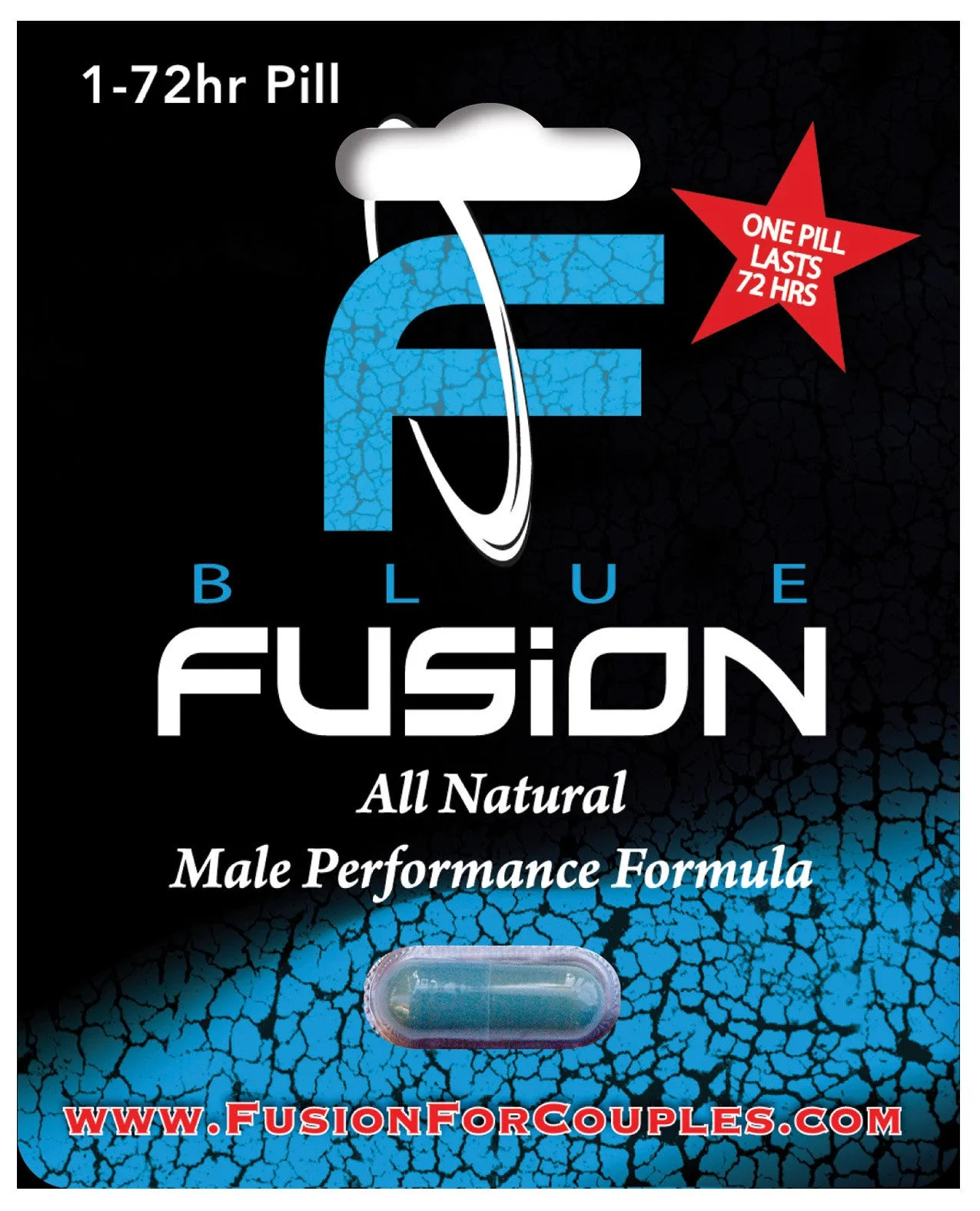 Blue Fusion All Natural Male Performance Formula - 1 Pill Blister