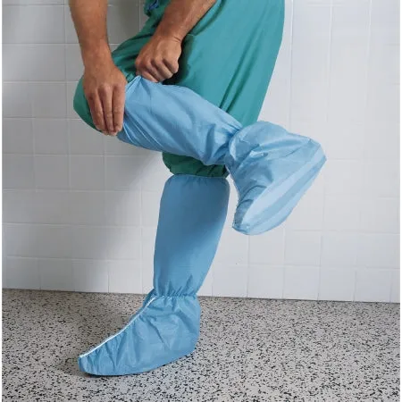 Boot Cover Hi Guard® X-Large Knee High Nonskid Sole Blue NonSterile - O&M Halyard Inc  Mfr# 69671