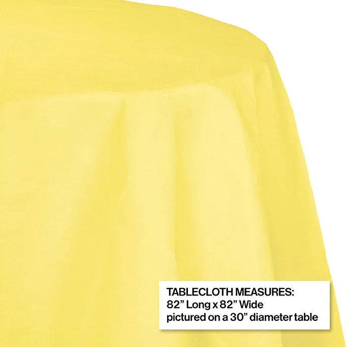 Bulk Mimosa Round Paper Table Covers 82 inch (12 per Case)