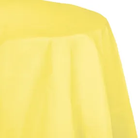 Bulk Mimosa Round Paper Table Covers 82 inch (12 per Case)