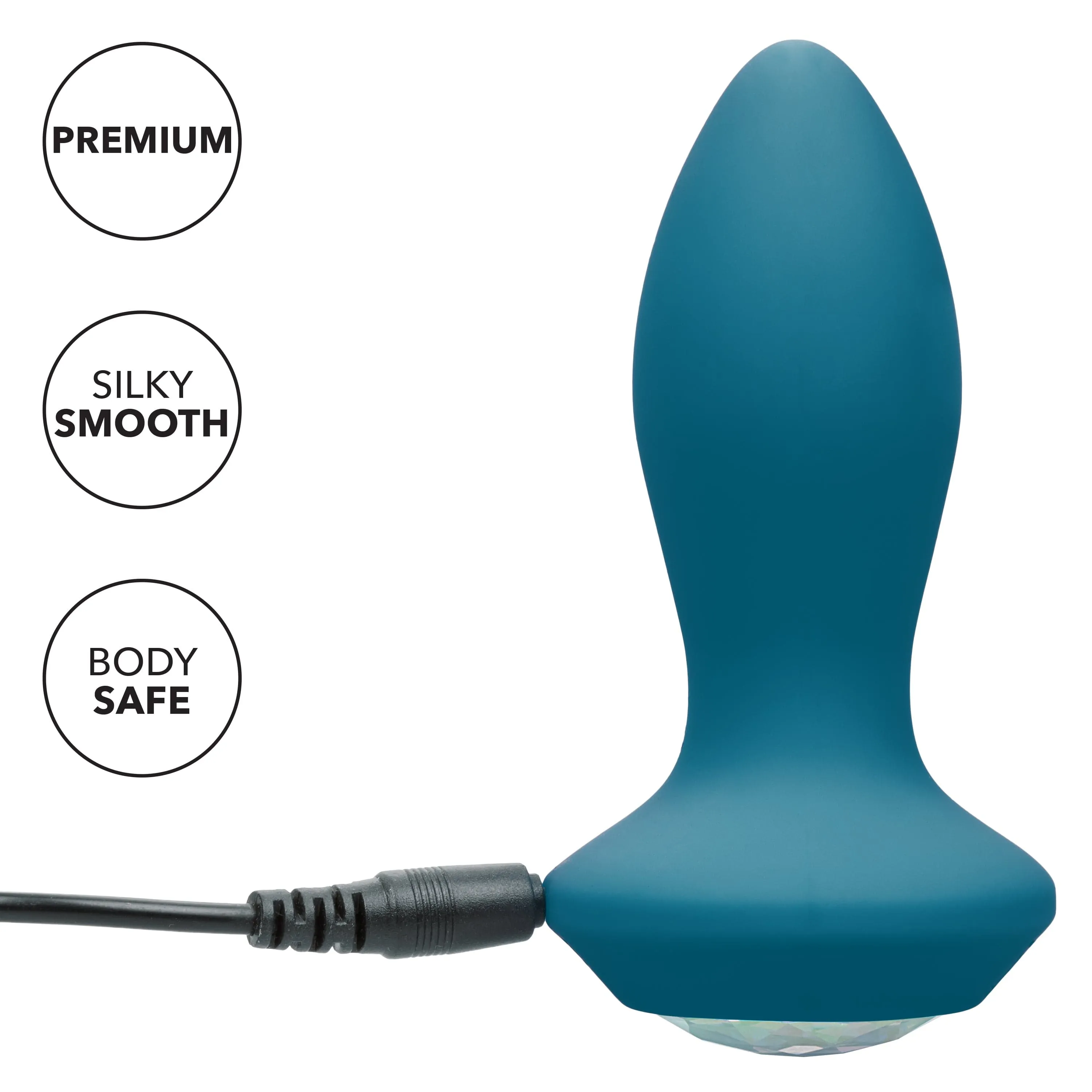 California Exotics - Power Gem Vibrating Petite Crystal Probe Anal Plug