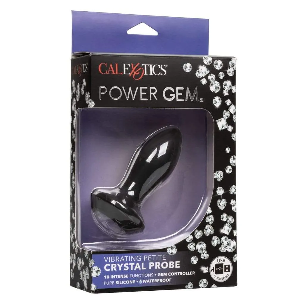 California Exotics - Power Gem Vibrating Petite Crystal Probe Anal Plug