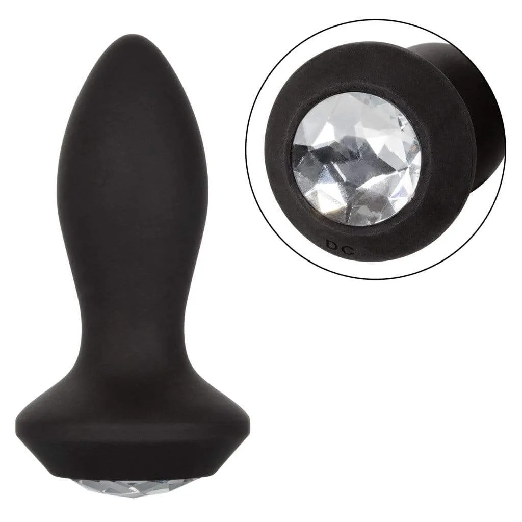 California Exotics - Power Gem Vibrating Petite Crystal Probe Anal Plug