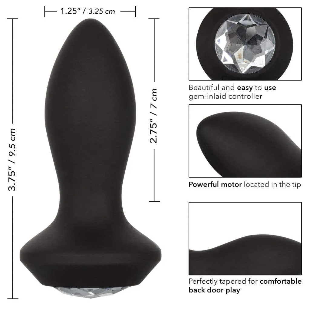 California Exotics - Power Gem Vibrating Petite Crystal Probe Anal Plug