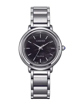 Citizen Eco-Drive Stainless Steel Black Dial Watch EM1100-84H