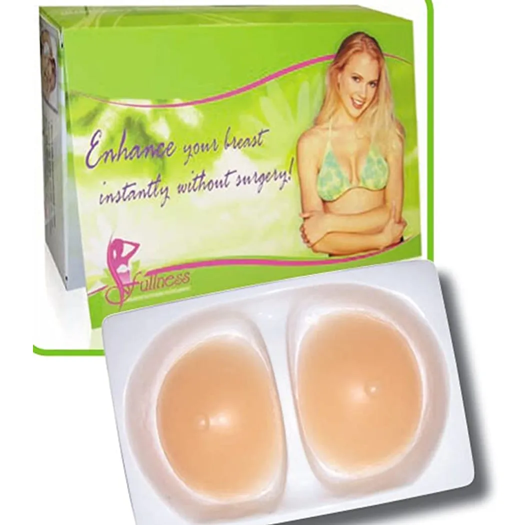 Curves in a Box Silicone Breast Enhancers Inserts (Nude) - Extra Large