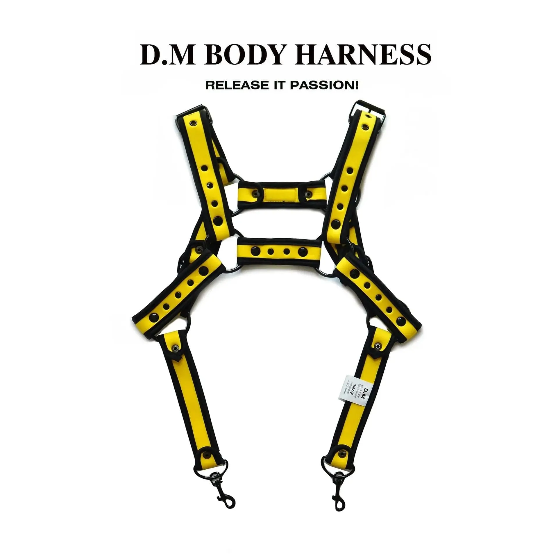 D.M mens harness Spaghetti-Strap Metal One-Piece Suspension Clasp