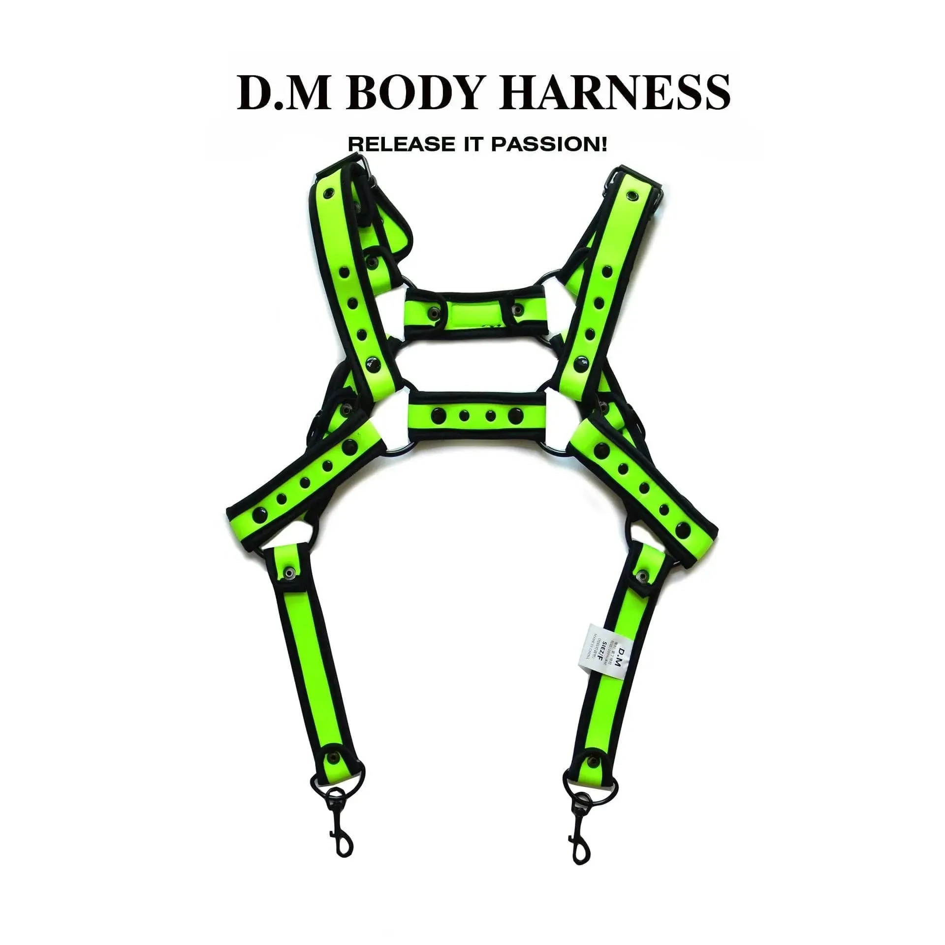 D.M mens harness Spaghetti-Strap Metal One-Piece Suspension Clasp