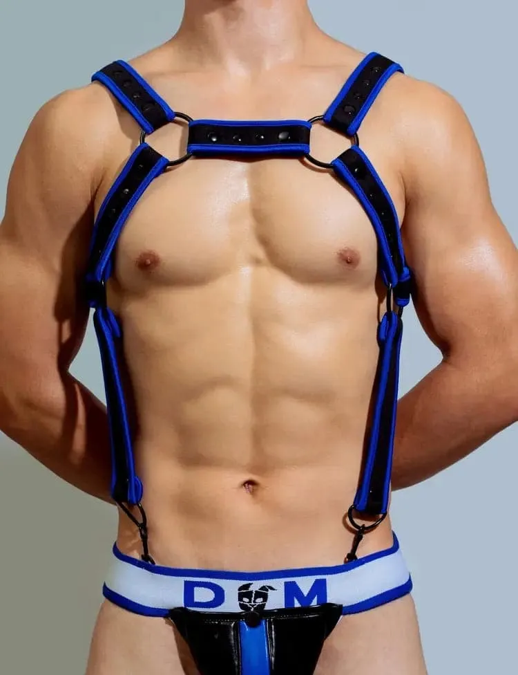 D.M mens harness Spaghetti-Strap Metal One-Piece Suspension Clasp