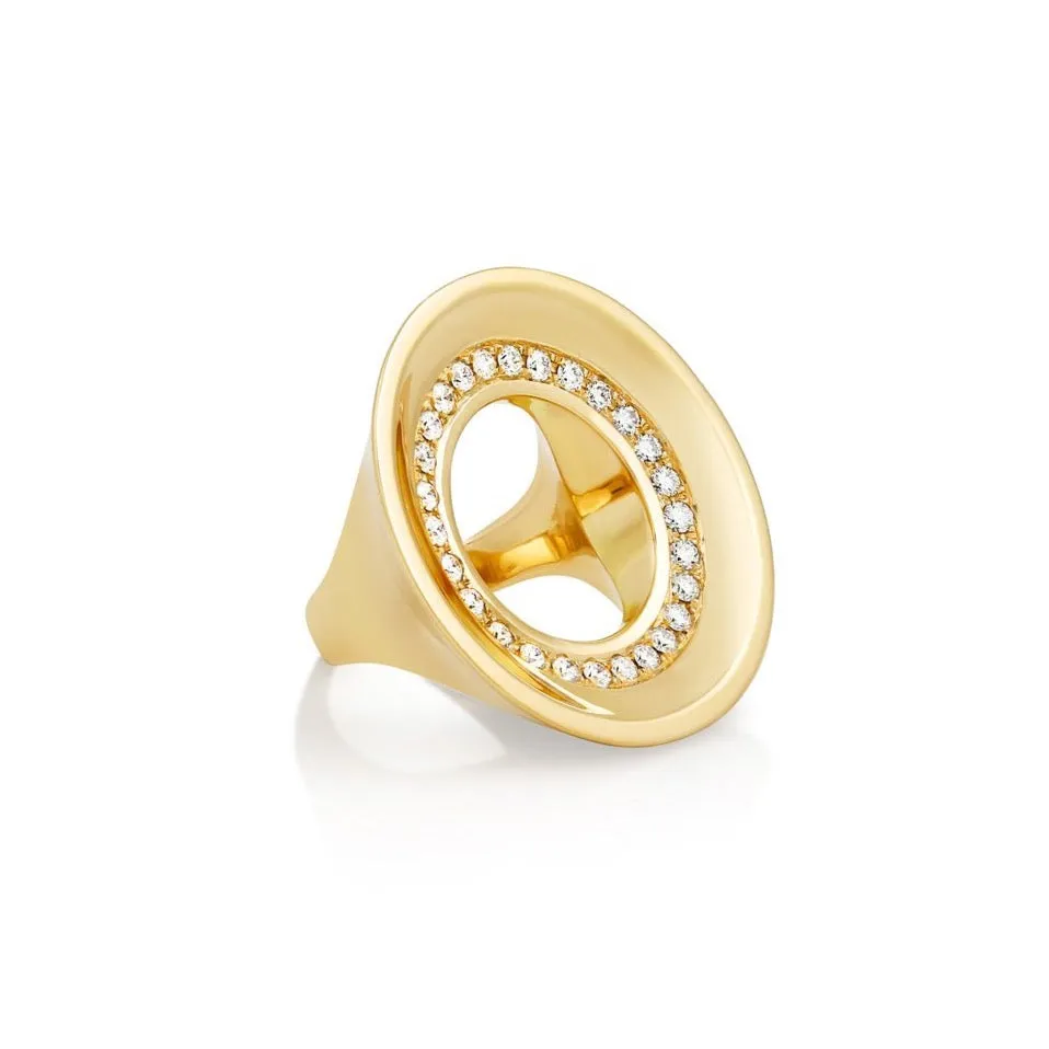 Drew Diamond Saucer Statement Ring