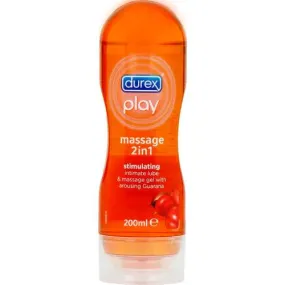 Durex 2-in-1 Stimulating Intimate Lube & Massage Gel Arousing Guarana 200ml