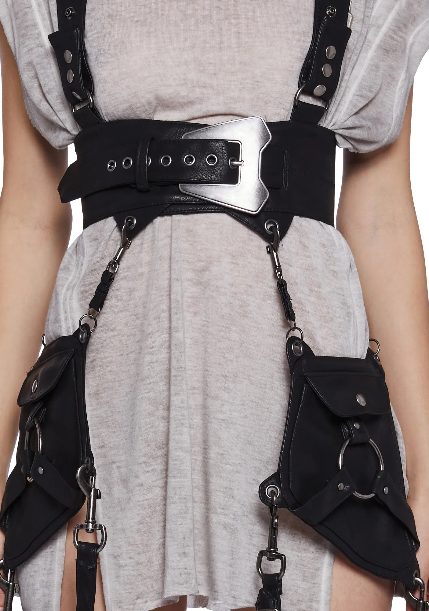 Flanger Harness Vest With Hip Bags