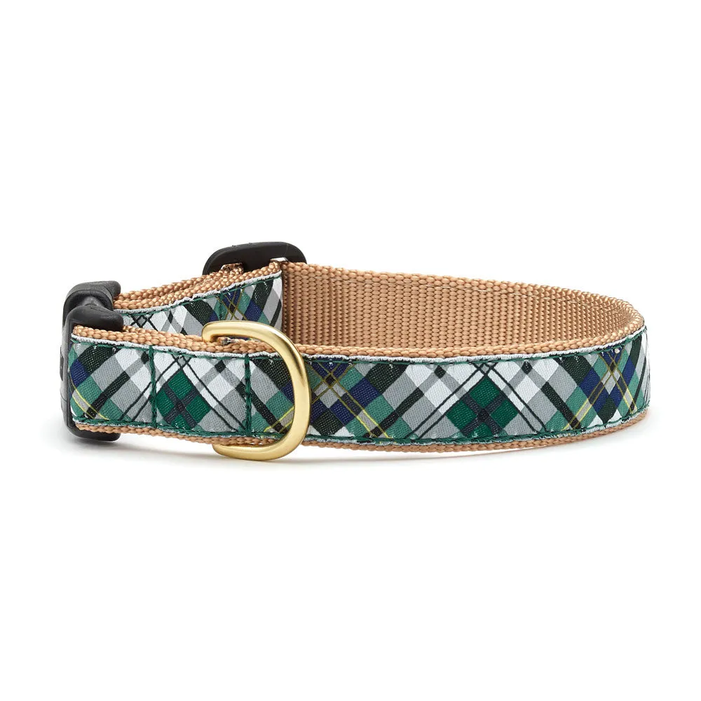 Gordon Plaid Dog Collection on Tan Webbing