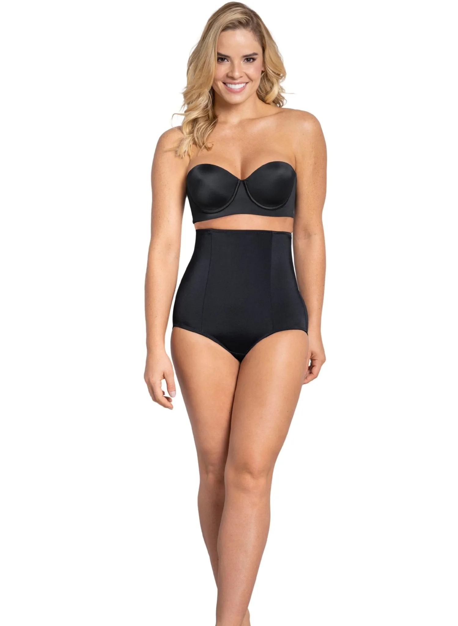 High-Waisted Girdle with Butt Lifter - Black