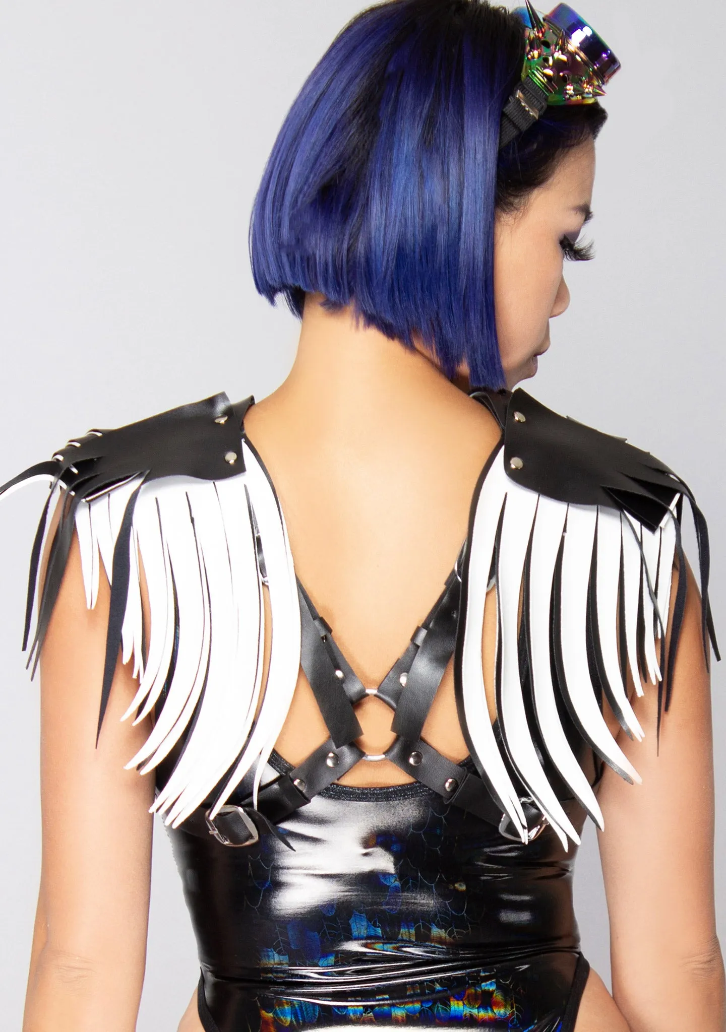 Immortal Desire Leather Fringe Body Harness