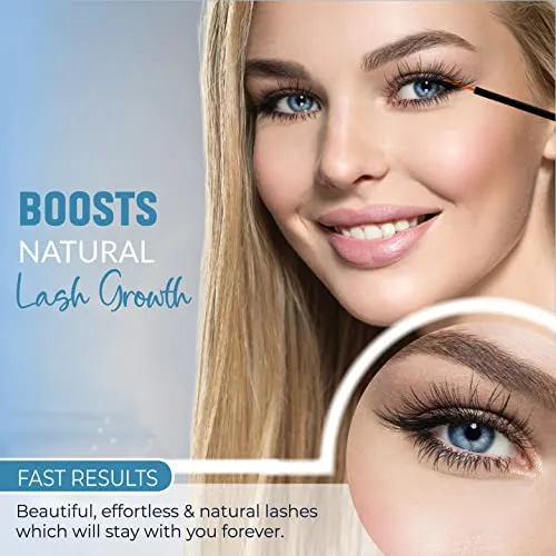 Lash Booster | Advanced Eyelash Growth Serum And Eyebrow Enhancer | Grow Longer Beautiful Eyelashes And Bold Eyebrows | Naturally Promotes Fuller, Thicker, Longer, Lashes & Brows