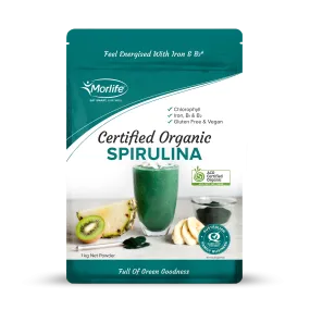 Morlife Certified Organic Spirulina Powder