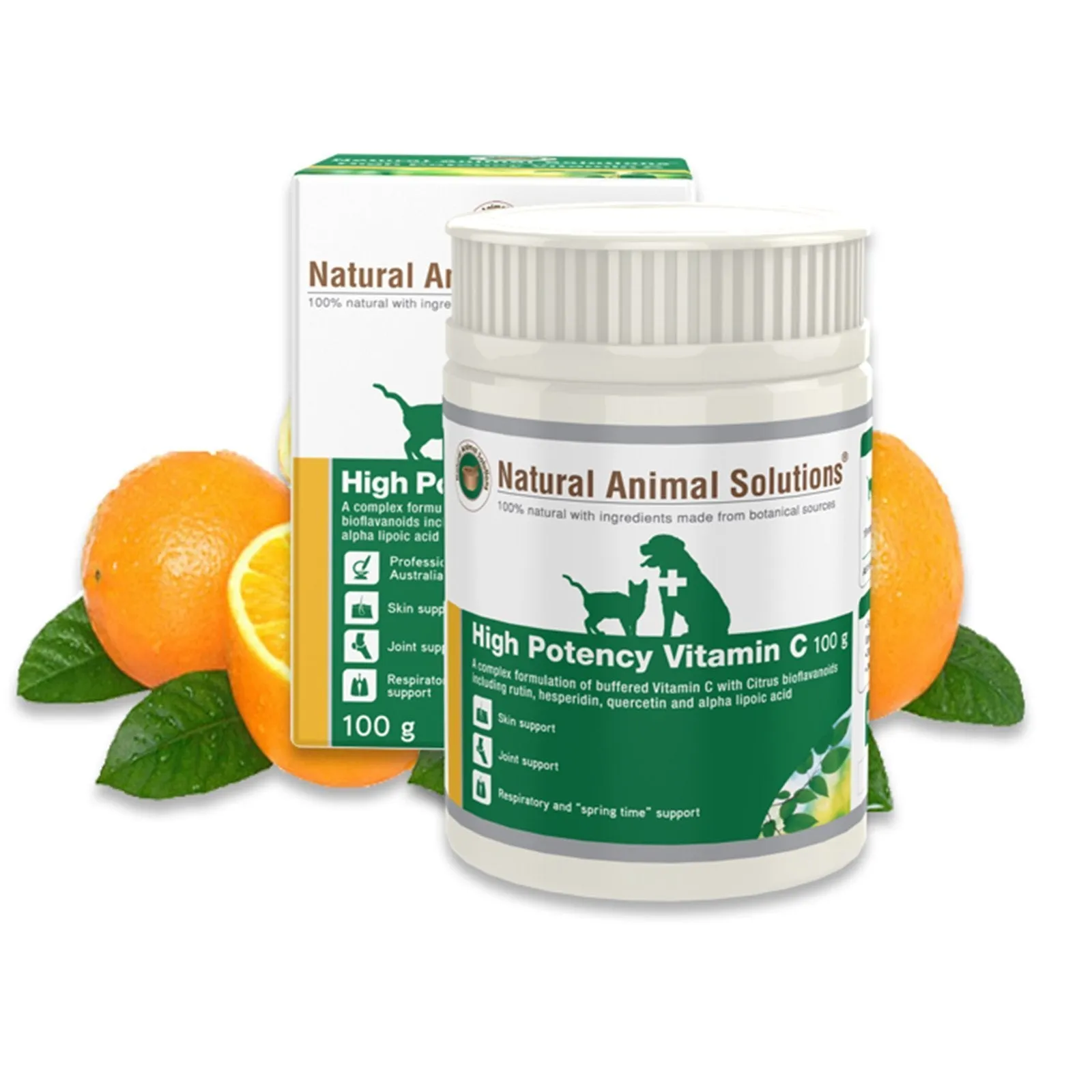 Natural Animal Solutions High Potency Vitamin C Supplement for Dogs and Cats 100g^^^