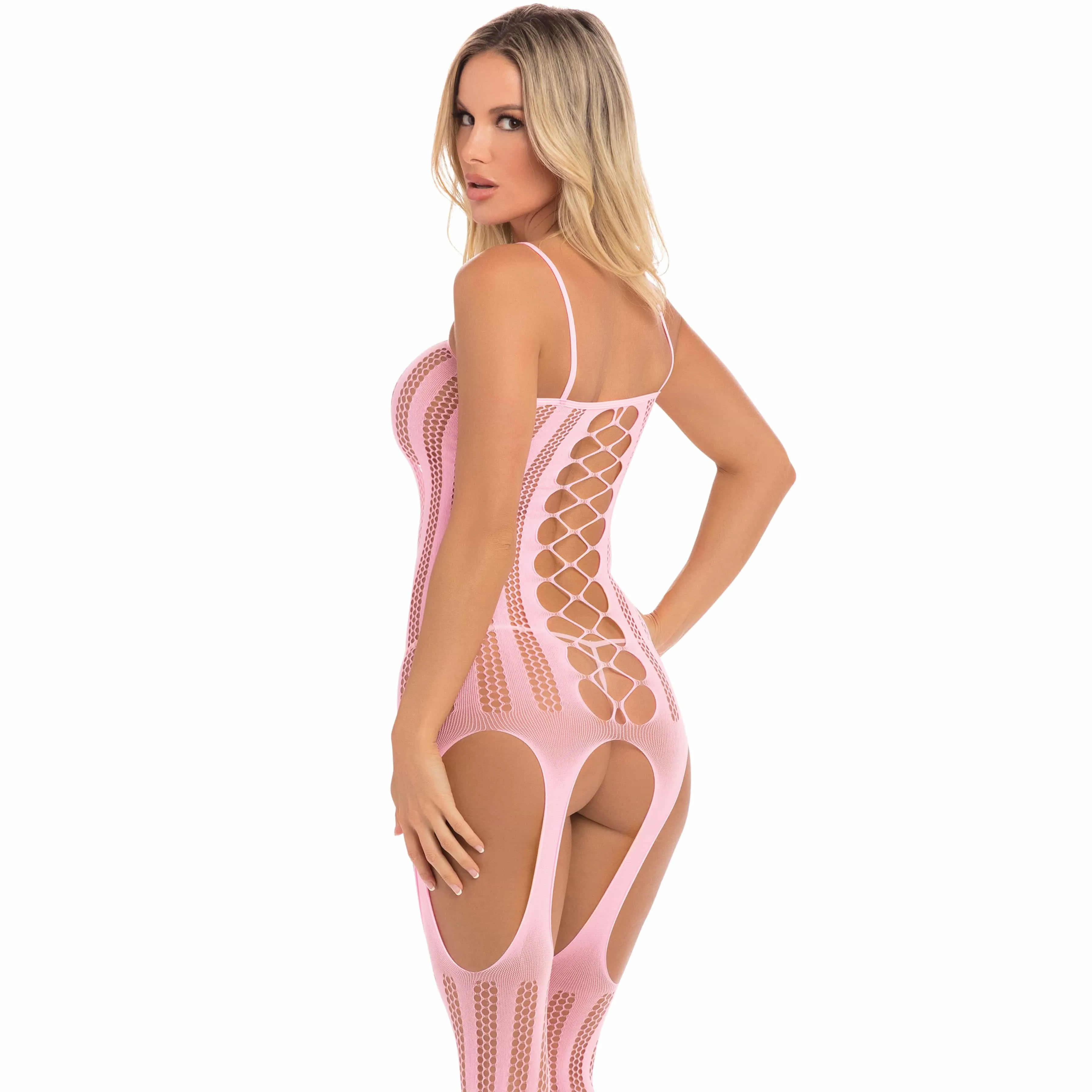 Pink Lipstick - Fake News Body Stocking Costume