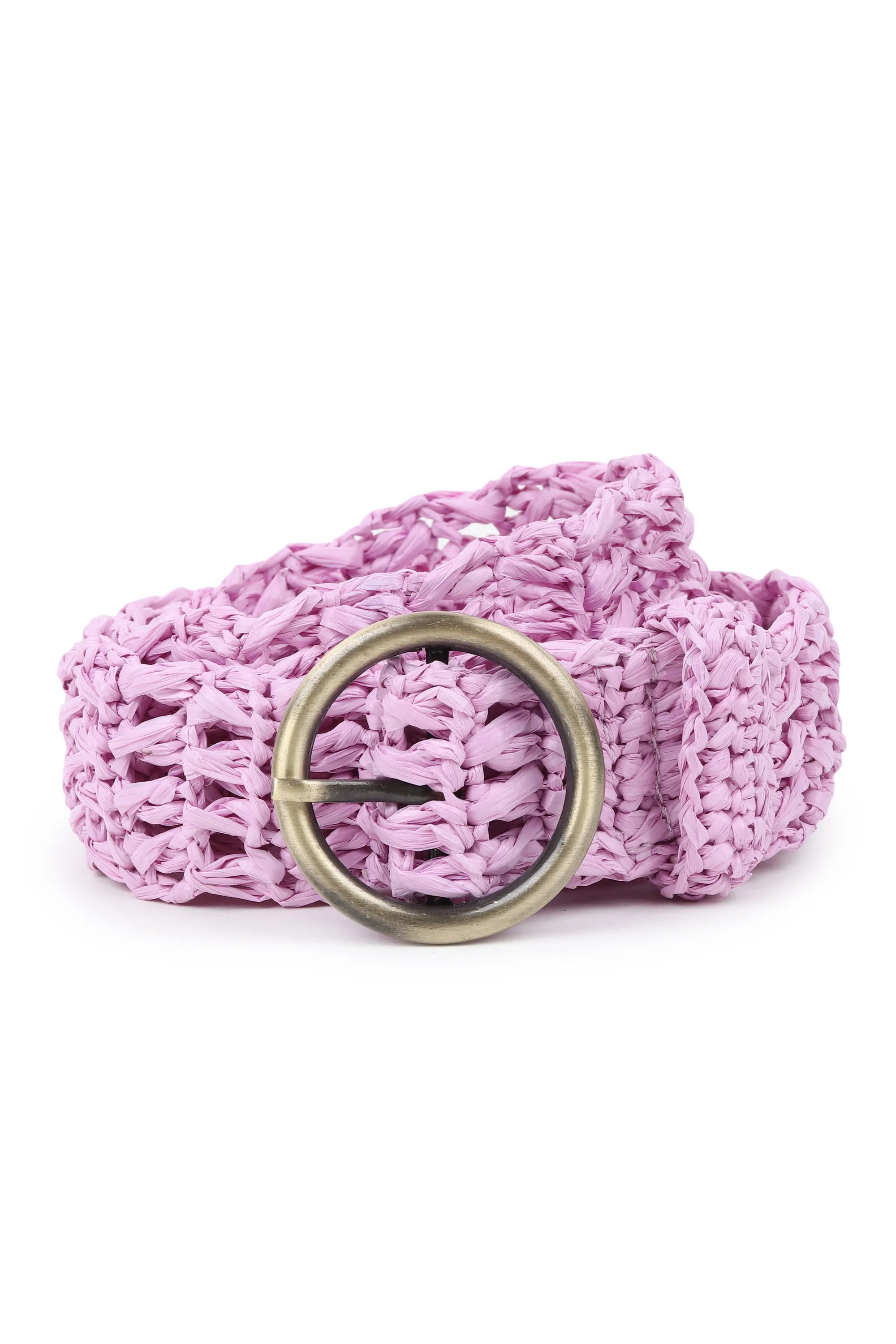 RAFFIA Belt Lilac