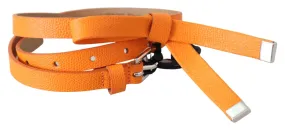 Scervino Street Elegant Leather Double Buckle Belt