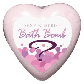 Sexy Surprise Couples Strawberry Scented Bath Bomb with Surprise Vibrating Toy