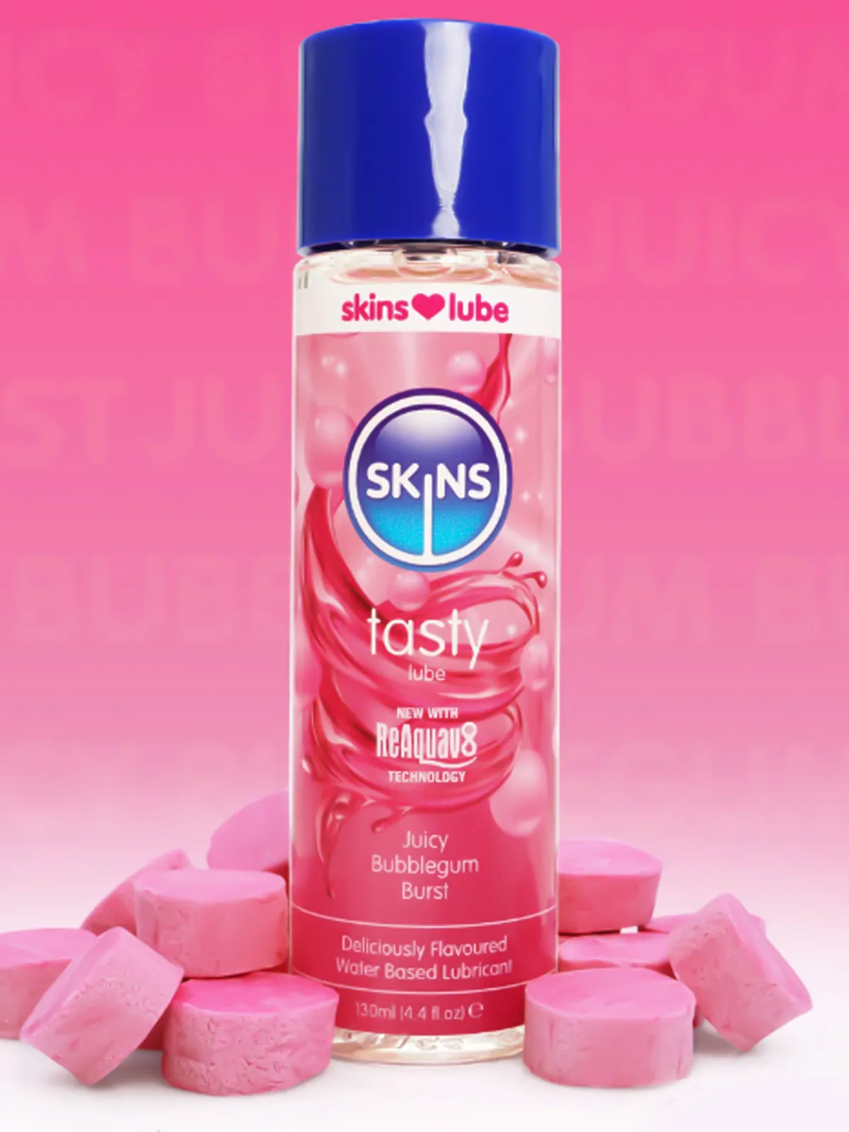 Skins (UK) Bubblegum Water Based Lubricant 130ml