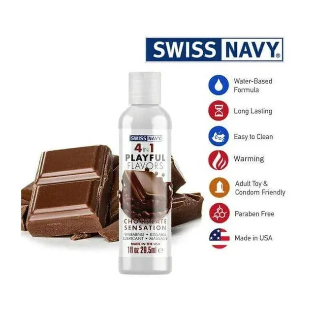 Swiss Navy 4 in 1 Chocolate Sensation - 1 oz