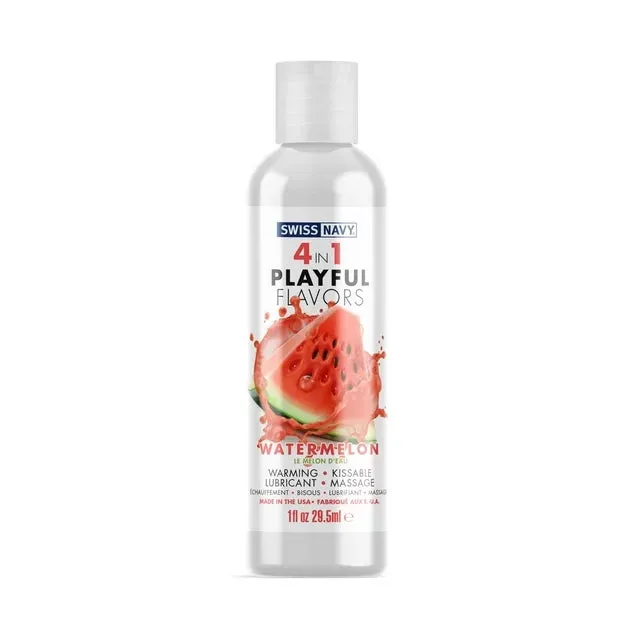 Swiss Navy 4 in 1 - Watermelon - 1 oz