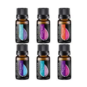 Top 6 Blends Essential Oils Set - Aromatherapy Diffuser Blends Oils for