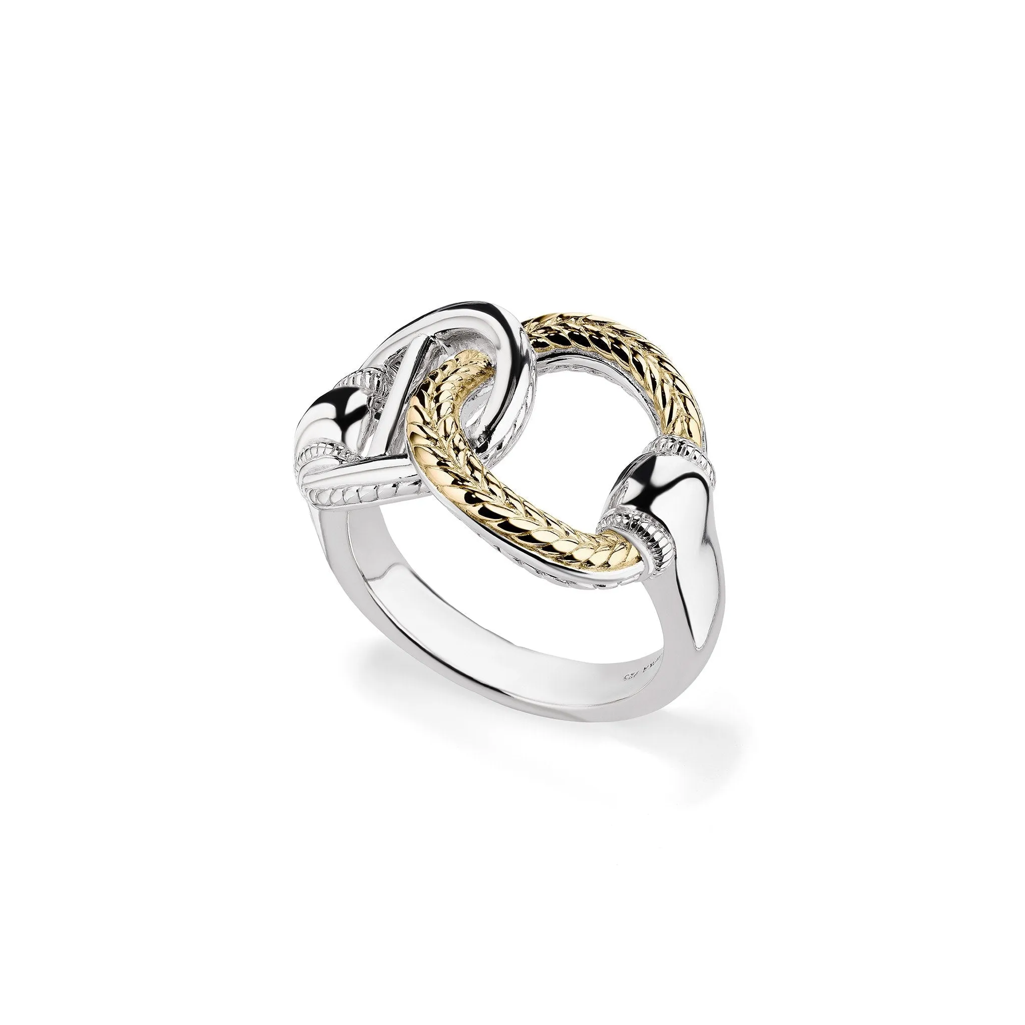 Vienna Interlocking Ring with 18K Gold