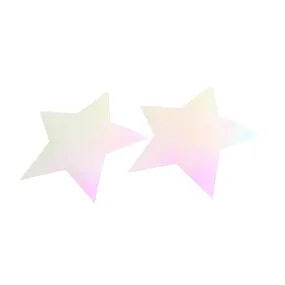 White/Pink Holographic Star Nipple Pasties /Nipple Covers